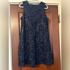Cable & Gauge Midnight Blue Sequin Dress